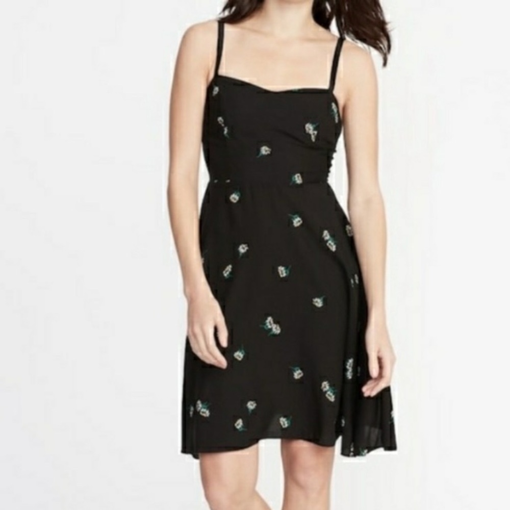 Old navy fit and flare rayon cami dress
